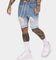 EN ES Gunner Skinny Ripped Shorts Gradient Blue