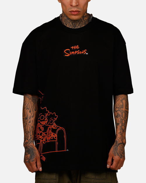 Freeze Max The Simpsons 'The Simpson Treehouse Of Horror' Skeleton T-Shirt Black