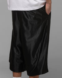Loiter Impact Satin Shorts Black