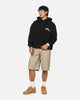 S Double Roots Dot Hoodie Black