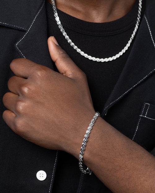 Saint Morta Infinity Chain White Gold