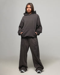 American Thrift Wide Leg Pants Washed Charcoal