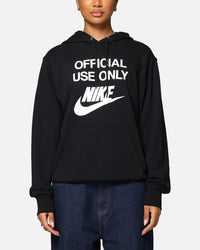 Nike Club French Terry Pullover Hoodie Black/Black/White