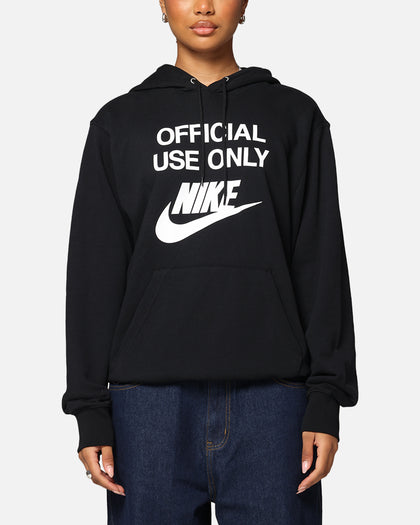 Nike Club French Terry Pullover Hoodie Black/Black/White