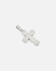 Saint Morta Iced Cushion Cross Pendant Iced White Gold