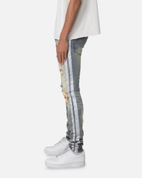 MNML X560 Skinny Glitter Denim Jeans Blue