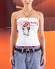 Ed Hardy Women's Geisha Boob Tube White