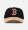 New Era Boston Red Sox 'Corduroy Suede' Pre-Curved Golfer Snapback Washed Black