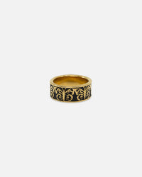 NXS Butterfly Band Ring Gold/Black