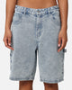 Carre Carpenter Jorts Light Blue Denim