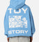 73Studio Disney Pixar Toy Story Coming Soon Premium Hoodie Washed Blue