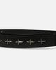 Saint Morta Crossfire Leather Belt Black