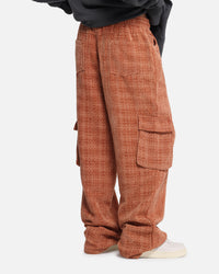 XXIII Boucle Tweed Cargo Pants Rust