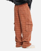 XXIII Boucle Tweed Cargo Pants Rust