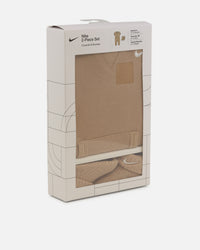 Nike Infants' Rib Knit Romper and Socks Set Brown