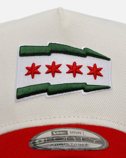 New Era Chicago Cubs 'Strawberry' 9FORTY A-Frame Snapback Chrome/Red