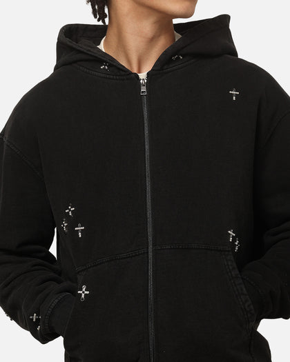 Saint Morta Credo Zip Hoodie Black Wash