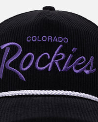 47 Brand Colorado Rockies 'MLB Opening Day' Corduroy Crossrope Hitch Snapback Black