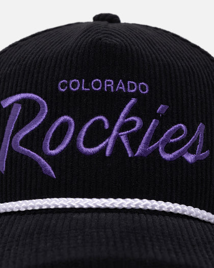 47 Brand Colorado Rockies 'MLB Opening Day' Corduroy Crossrope Hitch Snapback Black