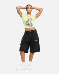 Ed Hardy Women's Koi Baby T-Shirt Green