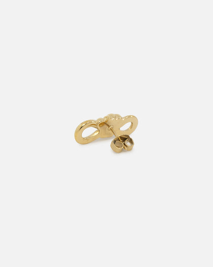 Guess Mainline Women's Modern Love 20mm Knot Stud Earrings Yellow Gold