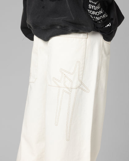 Loiter Star Born Jeans Off White