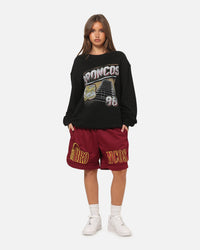Bleacher Athletic Brisbane Broncos NRL Adult Basketball Shorts Maroon