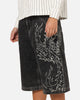 Ed Hardy Women's Distressed Logo Jorts Black