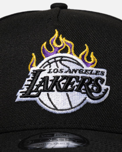 New Era Los Angeles Lakers 'Flame Logo' 9FORTY A-Frame Snapback Black
