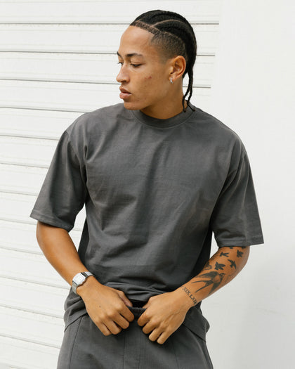 American Thrift Short Sleeve T-Shirt Washed Charcoal