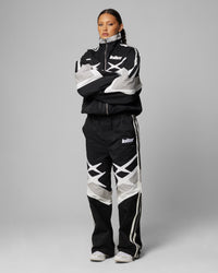 Loiter Hybrid Track Jacket Black/Grey