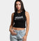 Rats Get Fat Women's Scorpio Crop Singlet Black