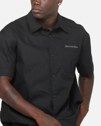 Saint Morta Saints Marked Button Up Shirt Washed Black