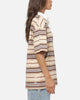 Vouseti Post Game Polo Shirt Latte Multi Stripe