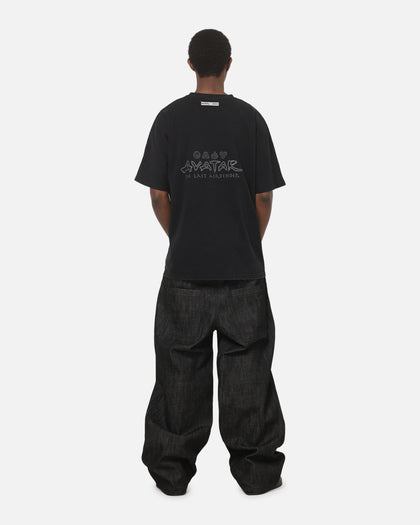 73Studio x Avatar: The Last Airbender Azula All Over Print T-Shirt Black Acidwash