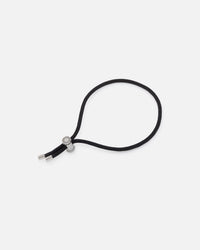 Saint Morta Cord Toggle Bracelet Black/White Gold