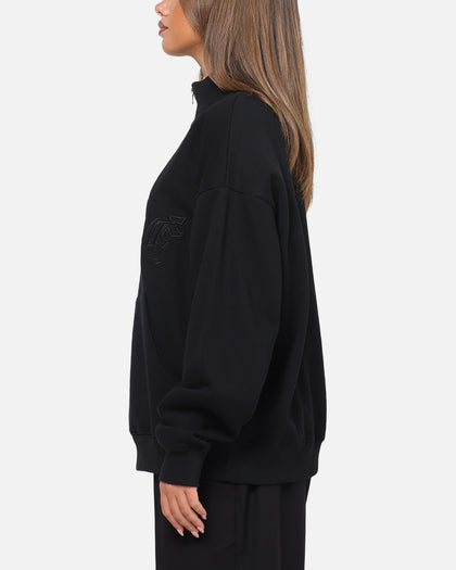 Carre Gridlock 1/4 Zip Crewneck Black
