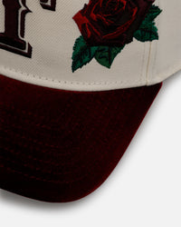 New Era Texas Rangers 'Velvet Roses' 9FORTY A-Frame Snapback Chrome