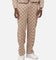 XXIII Checker Board Denim Jeans Tan