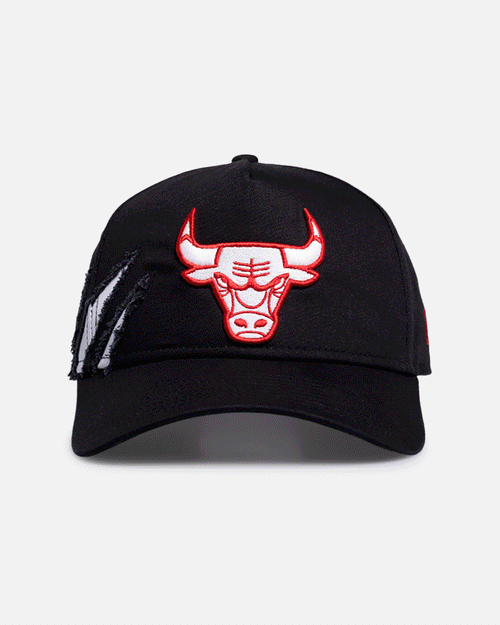 New Era Chicago Bulls 'Glow Scratch' 9FORTY A-Frame Snapback Black