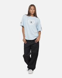 Majestic Athletic Women's Los Angeles Dodgers Heart Applique Oversized T-Shirt Baby Blue