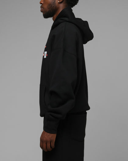 Loiter Hybrid Premium Hoodie Black/Leopard