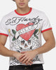 Ed Hardy Love Kills Slowly Ringer T-Shirt White