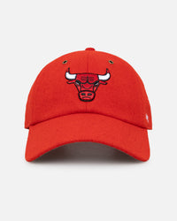 47 Brand Chicago Bulls Wooly Clean Up Strapback Red