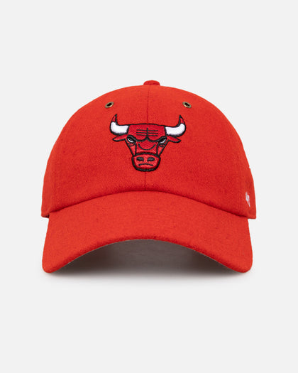 47 Brand Chicago Bulls Wooly Clean Up Strapback Red