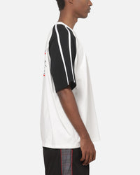 Carre Raglan Stripe T-Shirt White