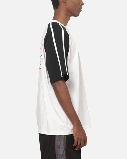 Carre Raglan Stripe T-Shirt White