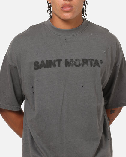 Saint Morta Apocalypse Boxy T-Shirt Washed Charcoal