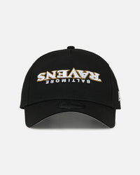 New Era Baltimore Ravens 'Upside Down Logo' 9FORTY A-Frame Snapback Black