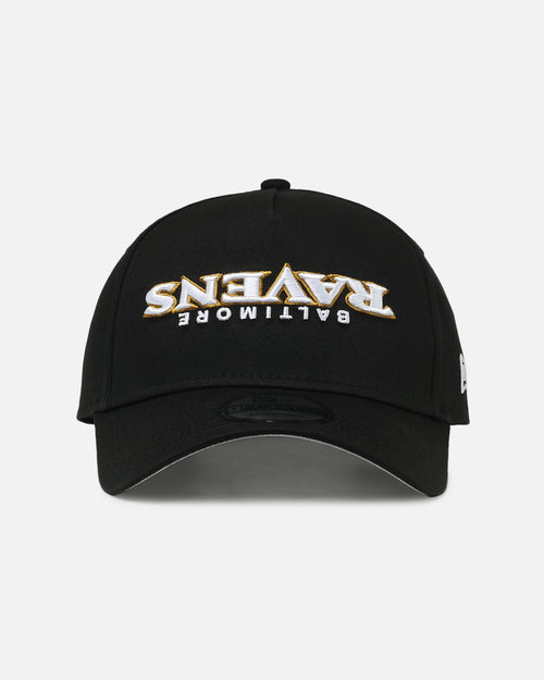 New Era Baltimore Ravens 'Upside Down Logo' 9FORTY A-Frame Snapback Black